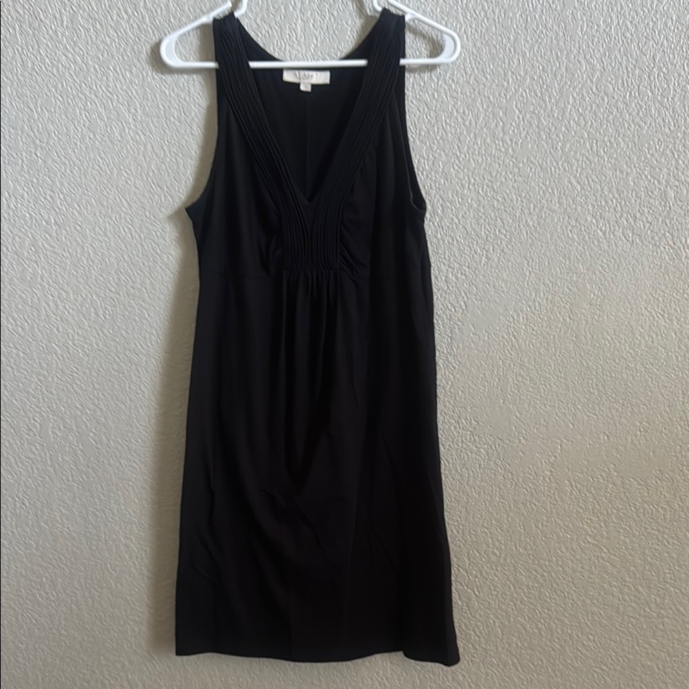 LOFT Black Sheath V-Neck Cocktail Dress